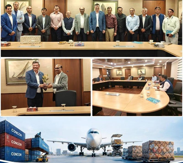 CONCOR CMD holds meeting with Bob Chi CEO, APAC Gateway Services
